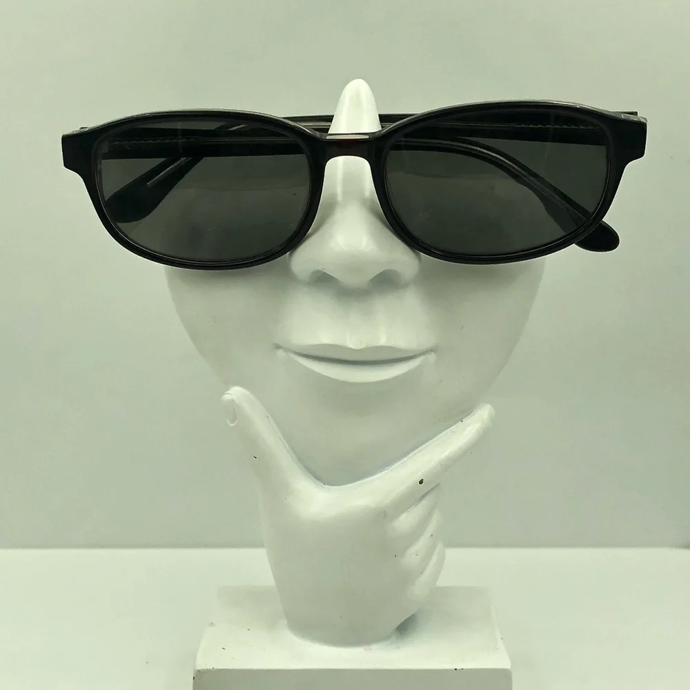 Vintage Red Oval Sunglasses Frames